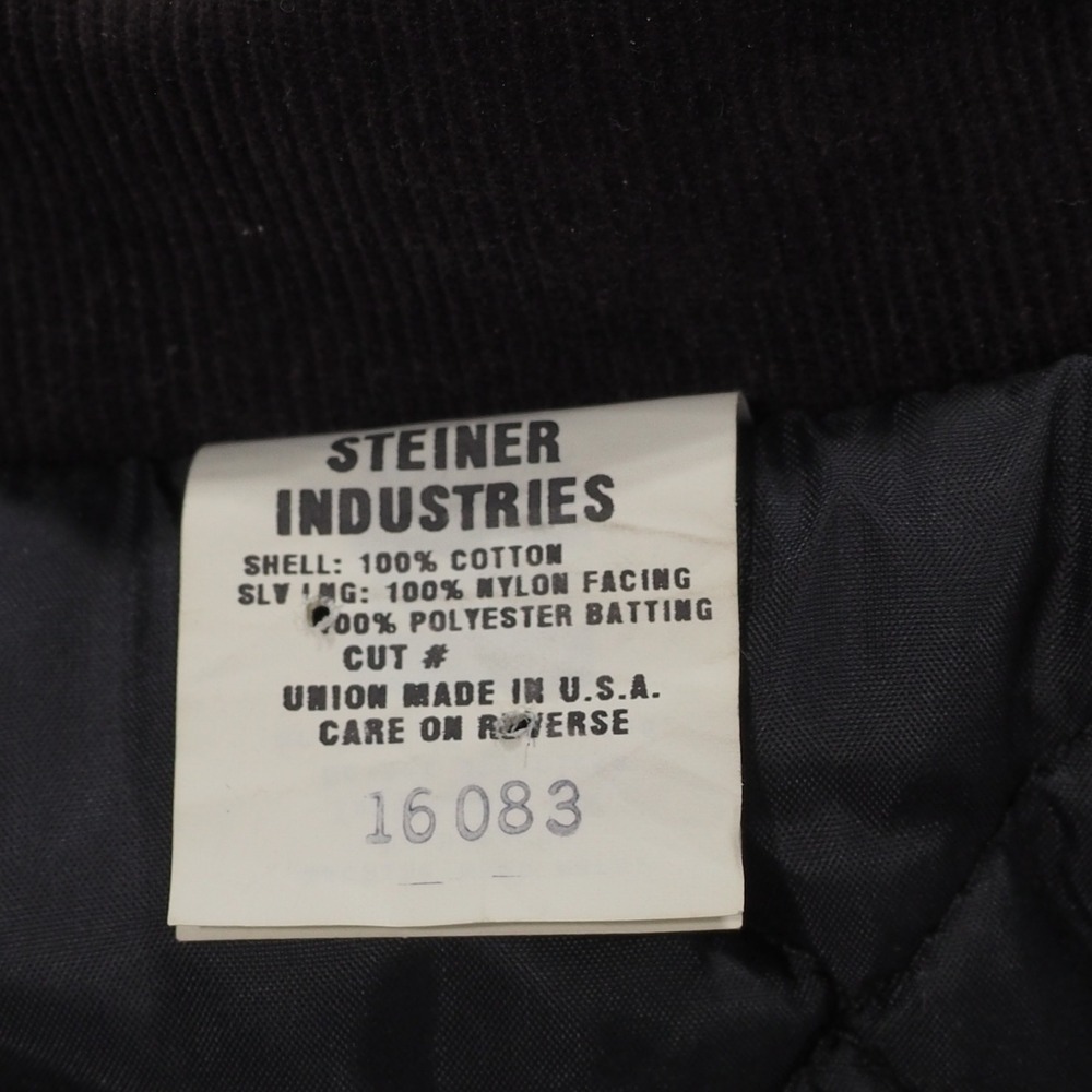 Steiner Industries Jacket Coat Men Extra Large Black Corduroy Trim Work Made USA - Picture 4 of 10